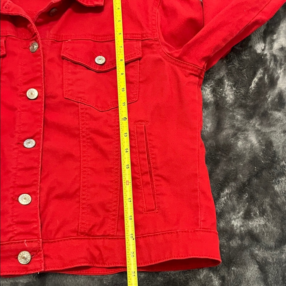 Red Denim Jacket - Picture 5 of 7